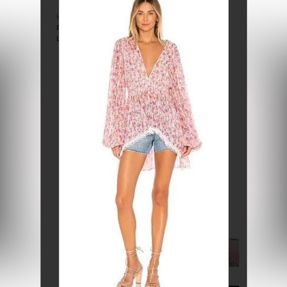 Rococo Sand Pink Floral Top